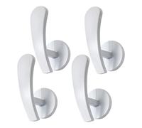 Générique Porte-Crochets de drapé, Crochets pour Les Rideaux, Kit de retenue Murale des Porte-draps, 4X Tiveau de fenêtre de vitre décorative Drapey avec vis pour Chambre, Salon, Travail
