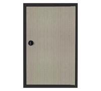 Générique Porte d'accès en métal Finition Bois avec Serrure à Combinaison, Panneau d'accès Mural, Cache-Trou pour câblage de plomberie, Trappe d'accès au Grenier avec Cadre en Aluminium Noir