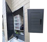 Générique Porte d'accès extérieure étanche pour Mur, Panneau d'accès verrouillable pour Garage et Cour, Trappe d'inspection en Aluminium Gris, Porte à Ouverture Universelle (24 x 46 po (61 x