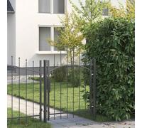 Générique Porte de Jardin Gris 100 x 125 cm 125 x 100 cm Acier,Quincaillerie,Clôtures & barrières,Portillons,Gris,13.9 KG,42008898