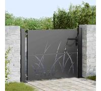 Générique Porte de Jardin Noir 100 x 100 cm Acier Peint par Poudre,Quincaillerie,Clôtures & barrières,Portillons,Noir,16.55 KG,42015889