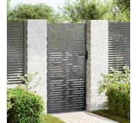 Générique Porte de Jardin Noir 85 x 175 cm Acier Peint par Poudre,Quincaillerie,Clôtures & barrières,Portillons,Noir,17.7 KG,42015877