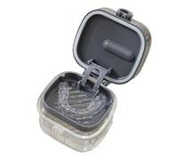 Générique Porte-Dentier pour Trempage - Coupe De Bain pour Dentiers - avec Miroir, Protection pour Dents, Set De Nettoyage pour, Voyage, Salle De Bain, Appareil Dentaire