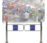 Générique Porte d'entrée battante Manuelle unidirectionnelle, portillon piétonnier de 100 cm de Large pour l'accès du Personnel, barrière de sécurité Double, Disponible en largeurs de 101 à 203 cm.