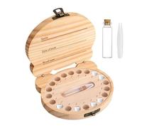 Générique Porte-dents - Conteneurs De Rangement Mignons En Bois | Support De Stockage De Dents Pour Dent | Pour Fête D'anniversaire Maison De Croissance Maison Salle De Bain Intérieure Filles Garçons