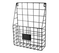 Générique Porte-documents Mural - Fil Métallique 28x10x40cm | Support De Rangement Suspendu Pour Organisateur De Panier | Étagère De Courrier De De Décor Moderne Pour L'affichage De De Livres