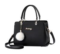 Générique Porte-documents Pour Noir main dames sac à main cartable à bandoulière fourre-tout sac en cuir pour dames Pince Billets Pour Magnétique (Black, One Size)