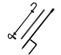 Générique Porte-Drapeau De Jardin,avec Clips Anti-Vent Support Métallique de 89,9 cm | Mât pour Drapeau d'Extérieur - pour Pelouse Terrasse Patio Porche Extérieur Maison Décorations De Fêtes