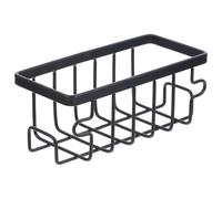 Générique Porte-Éponge à Ventouse pour Évier Cuisine en Fer Noir Panier Suspendu Égouttoir Multifonction pour Éponges et Torchons Support de Rangement Pratique et Résistant Cuisine Salle