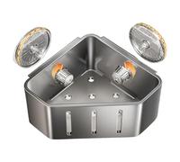 Générique Porte-éponge de Cuisine - Étagère d'angle Anti-Rouille avec Ventouse - Support à éponge pour Vaisselle et évier - Salle Bain, Maison, Appartement, comptoir, Porte-Brosse à Savon