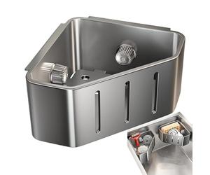 Générique Porte-éponge | Étagère d'angle Anti-Rouille avec Ventouse,Porte-éponge pour évier de Cuisine,Salle Bain, Maison, Appartement, comptoir, Porte-Brosse à Savon