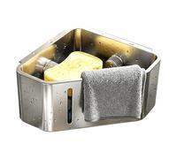 Générique Porte-éponge pour évier,Étagère d'angle Anti-Rouille avec Ventouse - Porte-éponge Cuisine,pour Brosse à Savon, Bouchon, Lavage de Vaisselle et Plan de Travail, Maison,