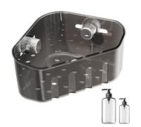 Générique Porte-Éponge pour Évier Intérieur,Panier Égouttoir Porte-Éponge pour Évier de Cuisine | Ventouse Coin Attrape Déchets pour Nettoyage Savon Salle de Bain Restaurant Hôtel Baignoire