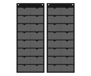 Générique Porte-Fiches Transparent,Protecteur Mural Transparent 16 Compartiments | Pochettes Porte-Cartes Notes Professionnelles,pour Bureau Maison École Salle De Classe Recette Photo Cartes Mémoire