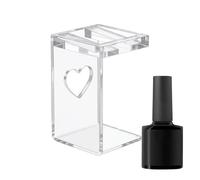 Générique Porte-flacon de vernis à ongles,en L inversé acrylique transparent stable | Support Organisateur Pour Peinture D'ongles,pour adultes professionnels débutants femmes filles petite amie