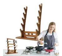 Générique Porte-flûte Bois Porte-Flûtes De Table Élégant À 5 Niveaux
