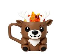 Générique Porte-Glace De 500 Ml | Accessoires Mignons De Renne Imprimés En 3D,Tasse à Café de Noël - Pour Snacks Tout-Petits Yaourt Gâteau Fêtes D'été Desserts Cuisine Camping Fruits