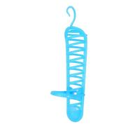 Générique Porte-Jouets pour Perroquets en Plastique Support Suspendu Bleu, Grille de Nourriture Facile à Installer Verrou de Sécurité pour Oiseaux