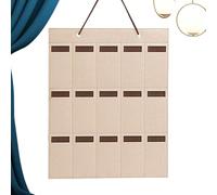 Générique Porte-Lunettes De Soleil Mural | avec 15 Emplacements en Feutre pour Affichage Vertical | Organisateur Mural pour Verres | pour Lunettes, Table De Nuit, Chevet, Chambre, Porte Et