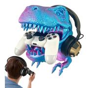 Générique Porte-Manette Et Casque Audio | Organisateur Décoration Dinosaure 3D - Porte-Manettes,pour Exposition Configuration Maison Salle de Jeu Cadeau Noël