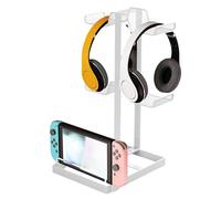 Générique Porte-Manette | Organisateur De Rangement De Bureau 2 Niveaux avec Support pour Console - Porte-Casque Et Porte-Manettes - pour Espace, Salon, Bureau Et Chambre A Coucher