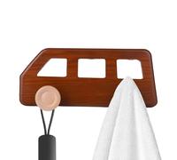 Générique Porte-Manteau Mural Bois - Crochet Mural En Bois En Forme De Voiture,Crochets Porte-Serviettes Enfant,Pour Chambre, Serviettes, Salle Bain, Sac À Dos, Vêtements, Entrée, Parapluie