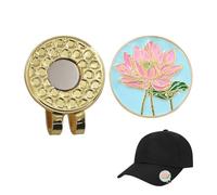 Générique Porte Marqueur de Balle pour Casquette - Marqueur Portable Fixation Casquette,Magnétique à Motif pour Parcours Leçons Tournois