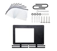 Générique Porte-Médailles - Rack Métallique avec 10 Sacs de Stockage pour Dossards | Support Mural pour Médailles - Pour Coureur Course Football Natation Tennis Basketball Salle De Sport Compétition