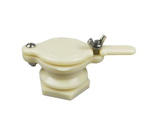 Générique Porte Miel en Abs Blanc Support Amovible et Vis Inoxydables, Régule le Débit de Miel pour Apiculture et Utilisation Seau D'embouteillage, Lot de 2 Pièces