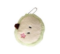 Générique Porte-Monnaie en Forme de Fruits Verts en Fourrure, Petites Pochettes zippées, de Rangement Souple et Pratique pour Le Quotidien, Portefeuille en Peluche de Dessin animé Essentiel pour