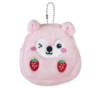 Générique Porte-Monnaie Mignon, Porte-Monnaie drôle,Hamster Kids Coin Purse Animal Portefeuille - Sac à Main aux Fraises, Sac Porte-Monnaie pour Femmes, Argent, Bague