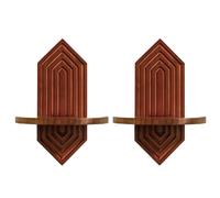 Générique Porte-Mural 2 Pièces Présentoir Vintage en Bois pour s