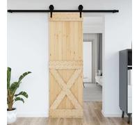 Générique Porte Narvik 70x210 cm Bois Massif de pin,Quincaillerie, Matériaux de Construction, Portes, Brun (Poids 20KG)-4442