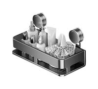 Générique Porte-Objet à Ventouse | Support Murage Pour Épices Avec Accrochages Amovibles | Bac Anti-Rouille Porte-Savon sans Perçage pour Cuisine Salle de Bain Placard