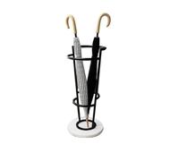 Générique Porte-Parapluie Amovible et autoportant avec Base en marbre, Cadre en métal, Gain de Place, décoration Durable pour la Maison et Le Bureau (Couleur : Noir et Blanc)