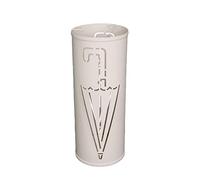 Générique Porte-Parapluie autoportant en métal Blanc, élégant bac d'égouttage et Crochets pour Parapluie et Canne, Organiseur décoratif pour la Maison et Le Bureau