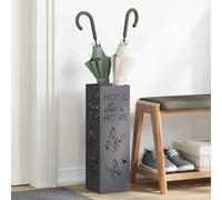 Générique Porte-parapluies Anthracite Métal Moyen Incrustations décoratives,Porte-parapluies,2.55KG-868508