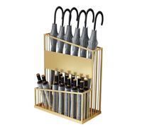 Générique Porte-parapluies en métal Grande capacité, à 2 Niveaux, idéal pour Les Bureaux et Les hôtels. Design Noir élégant, Solution Gain de Place pour Les entrées et Les Halls.