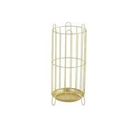 Générique Porte-parapluies Rond en métal Noir, élégant Support en Maille pour Cannes et parapluies, Solution de Rangement pour entrée, Finition dorée élégante, Taille 51,5 cm
