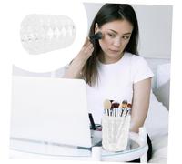 Générique Porte-pinceaux Transparent Cristal pour Maquillage Rangement Cosmétique Multifonction Contenant de Stockage et Capacité pour Outils de Beauté