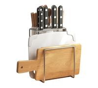 Générique Porte-Planches de Rangement,Support Pour Planches À Découper Et Ustensiles De Cuisson - Porte-Couvercles en Acier Inoxydable pour Cuisine