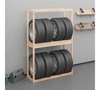 Générique Porte-pneus 120x40x180 cm Bois de pin Massif,Entreprise & Industrie,Stockage Industriel,Étagères industrielles,Brun,13.54 KG,825003