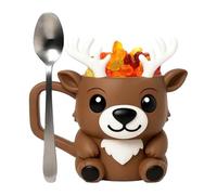 Générique Porte-Pot à Glace avec Poignée - Accessoires De Renne Mignons Imprimés En 3D - Mug Porte-Glace De Noël,Pour Snacks Tout-Petits Yaourt Gâteau Fêtes D'été Desserts Cuisine Camping Fruits