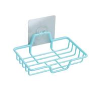 Générique Porte-Savon Mural | HIPS, Format Compact, Bleu | Support À Drainage Ventouse Cuisine Rangement Suspendu | Organisation sans Perçage Salle De Bain Maison Usage Familial Set