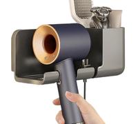 Générique Porte-Sèche-Cheveux,Support Mural Gain de Place | Porte-Accessoires Et Outils De Coiffure,Pour Salle De Bain Maison Coiffeuse Portes De Placard Mur Toilette Chevet Dortoir Salon