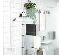 Générique Porte-Serviette 47x280 cm Aluminium,Maison & Jardin, Accessoires de Salle de Bain, Porte-Serviettes, Argent (Poids 1.1KG)