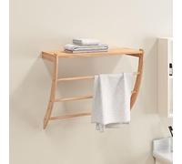 Générique Porte-Serviette 60x25,5x49 cm Bois Massif de Noyer,Maison & Jardin,Accessoires de Salle de Bain,Porte-Serviettes,Brun,2.4KG,350374