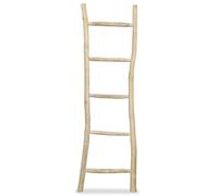 Générique Porte-Serviette avec 5 barreaux Teck 45 x 150 cm Naturel, Maison & Jardin, Accessoires de Salle de Bain, Porte-Serviettes, Brun, (Poids 8.06KG)
