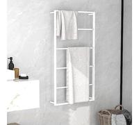 Générique Porte-Serviette Blanc 60x10x116 cm Acier,Maison & Jardin,Accessoires de Salle de Bain,Porte-Serviettes,Blanc,2.2KG,336121