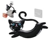 Générique Porte-Serviette | Décor moderne Chat Mignon Sans perçage - Barre à Serviettes Murale Salle de Bain | pour Maison Appartement Douche Bureau Ferme Restaurant Dormoir RV Cadeau Housewarming